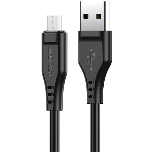 Кабель ACEFAST C3-09 USB-A - MicroUSB, 1.2 м, 1 шт., черный кабель acefast c3 09 usb a microusb 1 2 м 1 шт белый