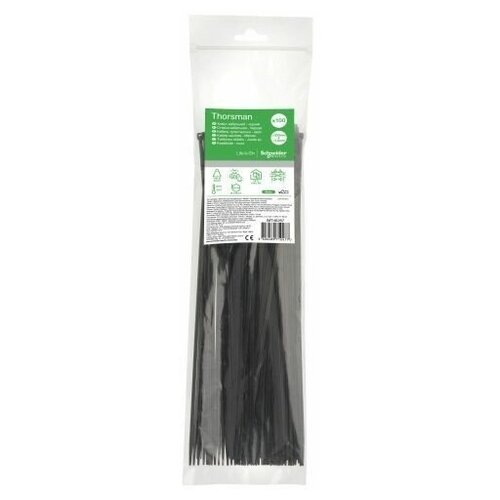 Schneider Electric стяжка кабельная 300х3.6 цвет - черный (100шт) (арт. IMT46267)