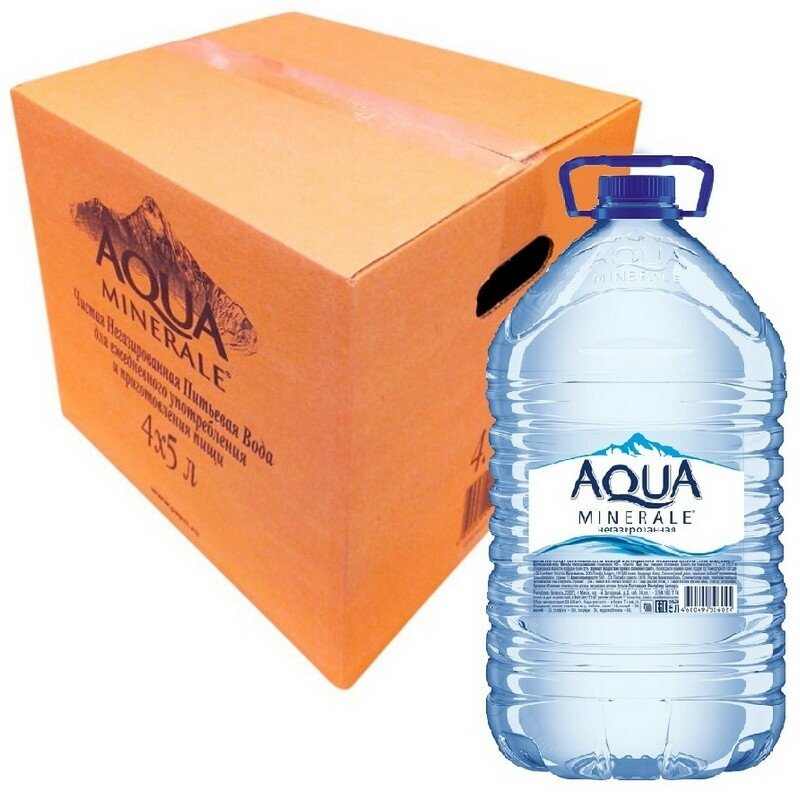 Вода питьевая Aqua Minerale негазированная, ПЭТ, 4 шт. по 5 л - фотография № 6