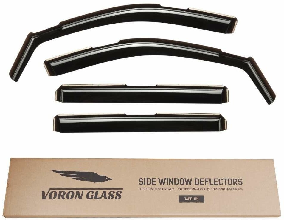 Дефлекторы окон неломающиеся Voron Glass серия Samurai для LADA VESTA SW Cross