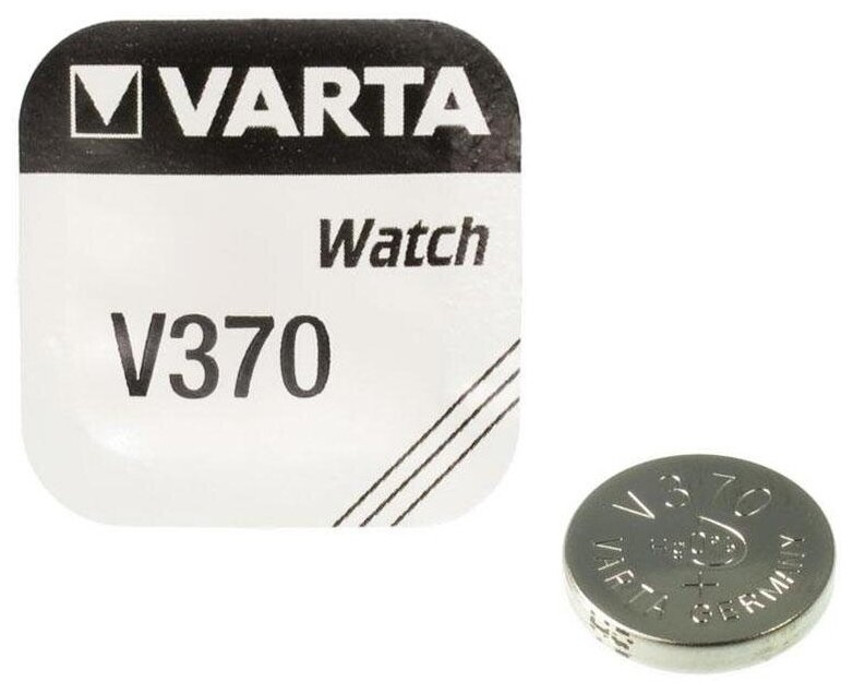 Батарейка цинковая Varta, V370 (SR920W)-1BL, 1.55В , блистер, 1 шт.