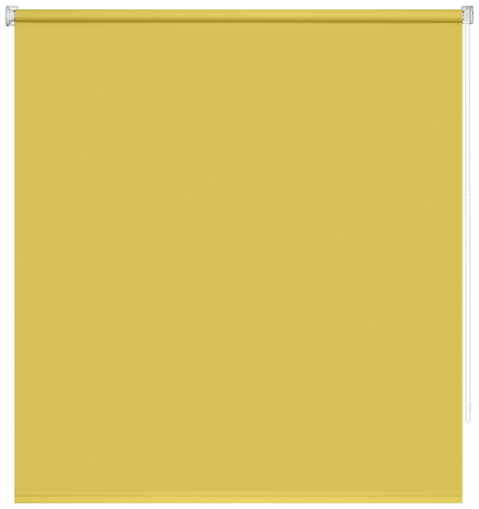 Рулонная штора Плайн Солнечно-желтый 090x160