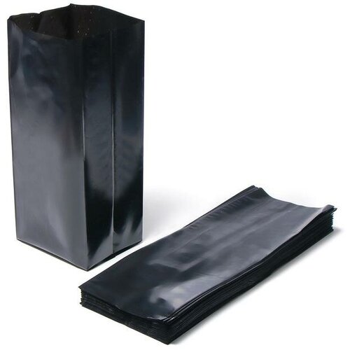 Пакет для рассады, 5 л, 12 × 35 см, полиэтилен толщиной 100 мкм, с перфорацией, чёрный, Greengo(50 шт.) пакет для рассады 28 л 36 × 40 см полиэтилен толщиной 120 мкм с перфорацией чёрный greengo
