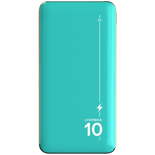 Внешний аккумулятор LYAMBDA 10000mAh PDQC30 Slim Green LP301-GR 259000₽