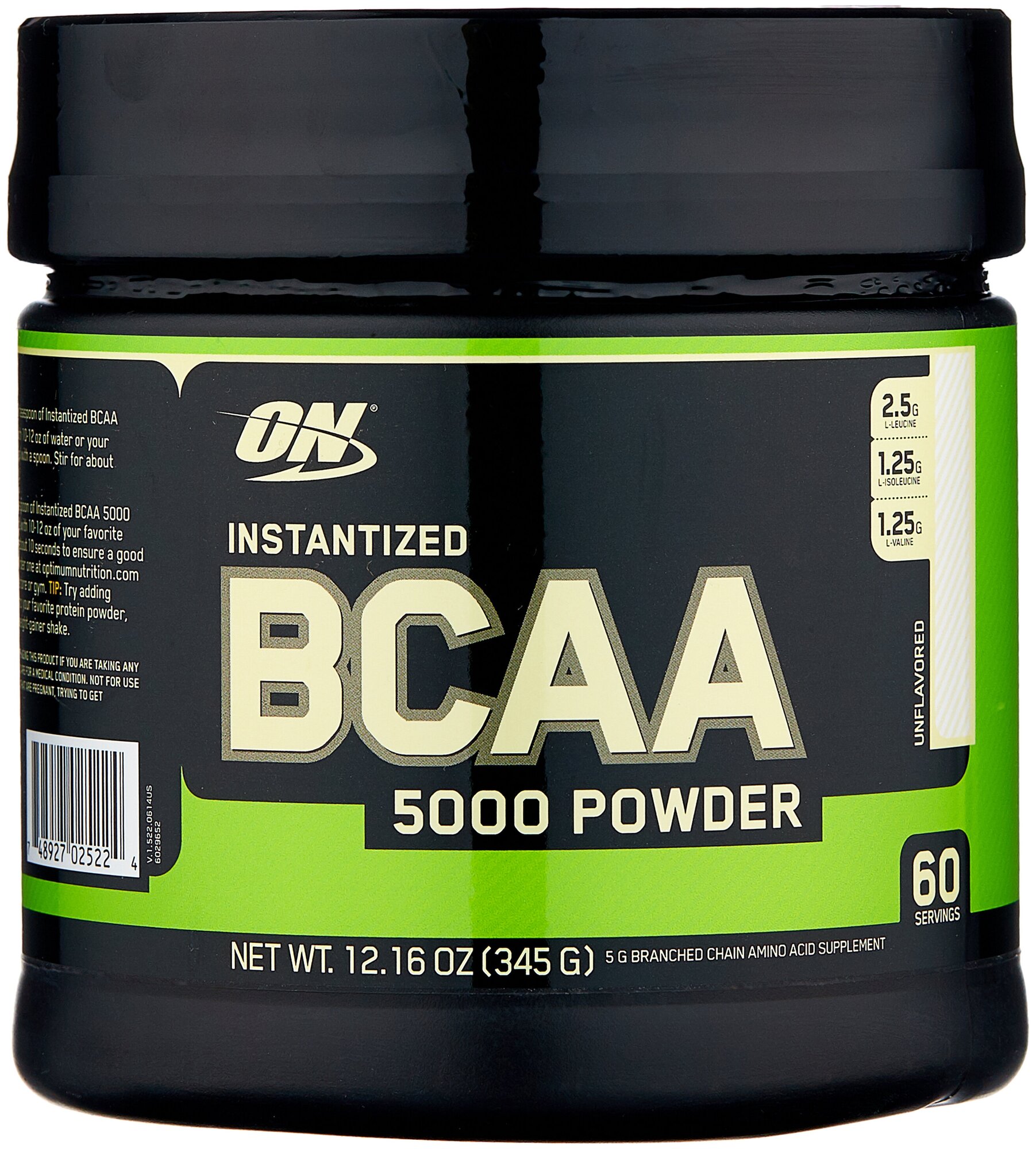 BCAA Optimum Nutrition 5000 Powder, нейтральный, 345 гр.