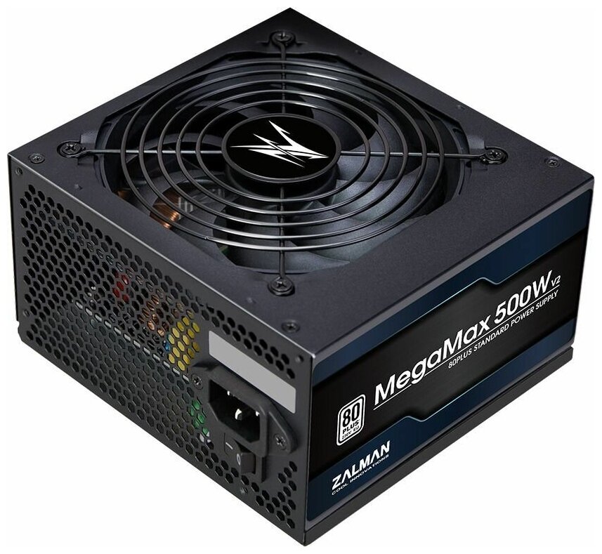 Блок питания Zalman ATX 500W ZM500-TXII V2 80+ (20+4pin) APFC 120mm fan 8xSATA Cab Manag RTL