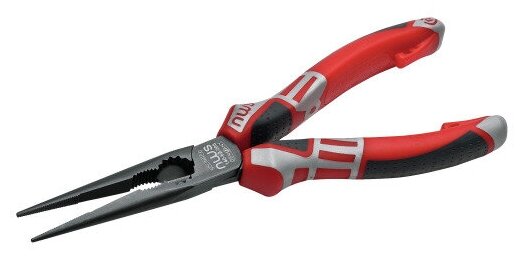 Длинногубцы прямые NWS 170 мм, покрытие TitanFinish, рукоятки SoftGripp 3K арт.140-69-170