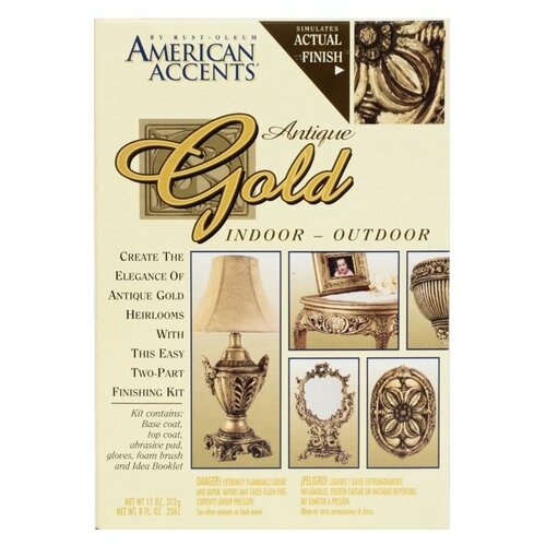 Краска резиновая Rust-Oleum American Accents Antique Gold набор 10 л 12 кг