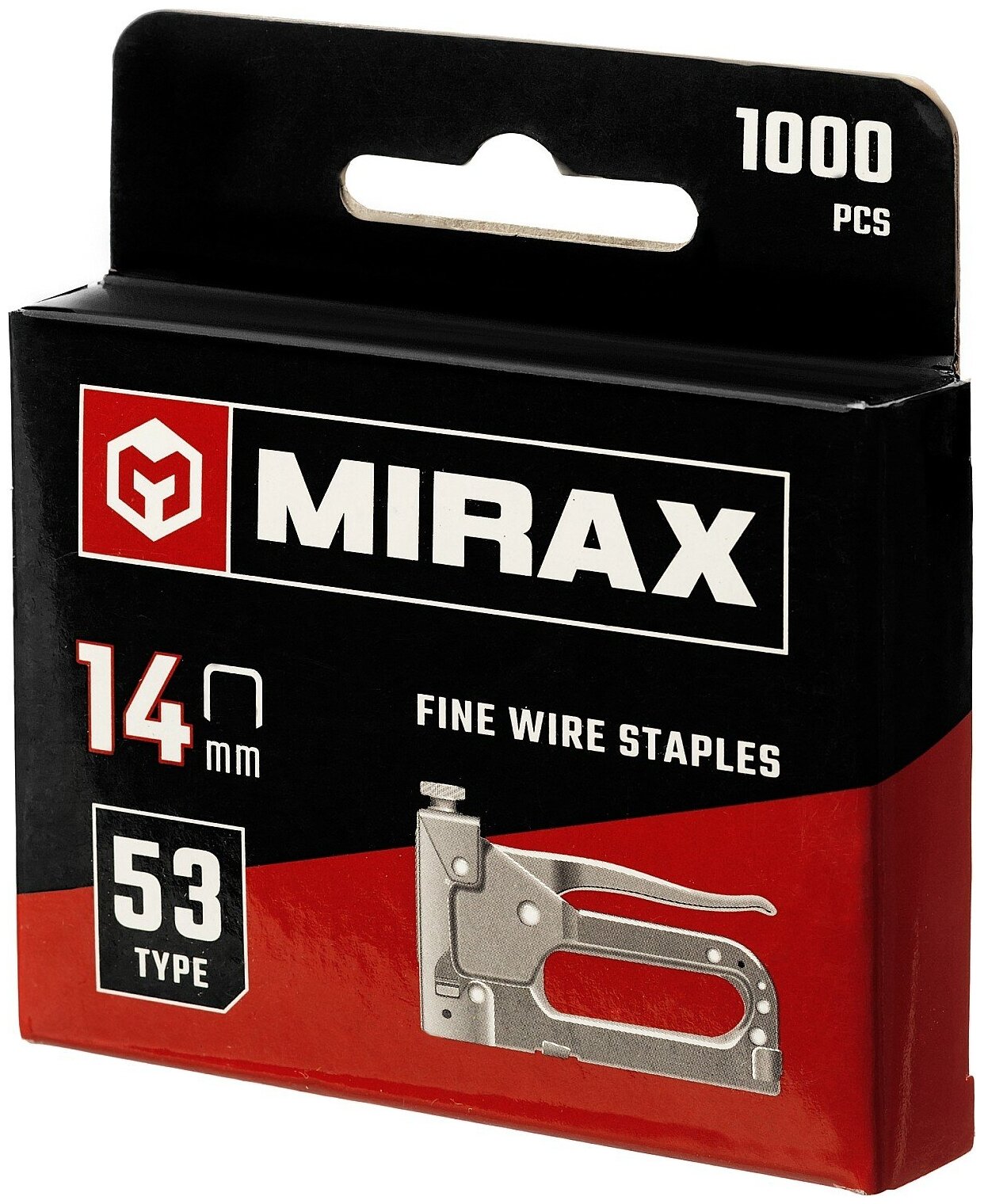 Скобы Mirax 3153-14 тип 53 для степлера, 14 мм - фотография № 1