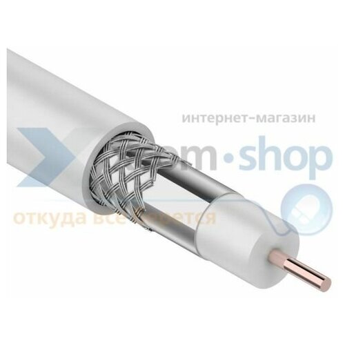 Кабель Rexant RG-6U, (64%), 75 Ом, 305м, белый 01-2203