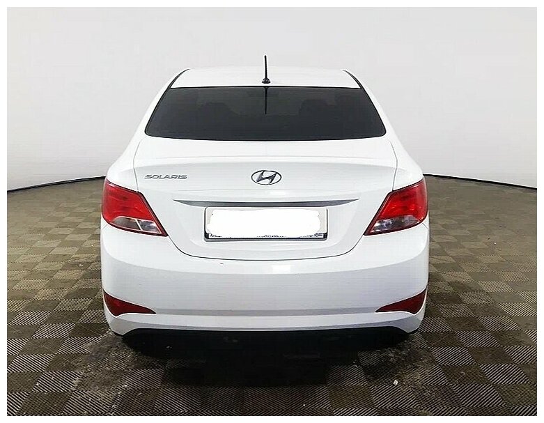 Бампер задний СЕДАН в цвет кузова Hyundai Solaris 1 Хендай Солярис (2014-2017)