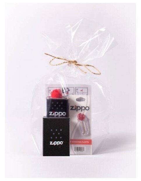 Набор из Zippo 20230 c топливом 125 мл и кремнями