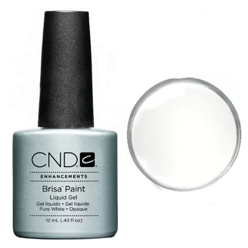 CND Brisa Paint Pure White 12 ml Гель французский маникюр