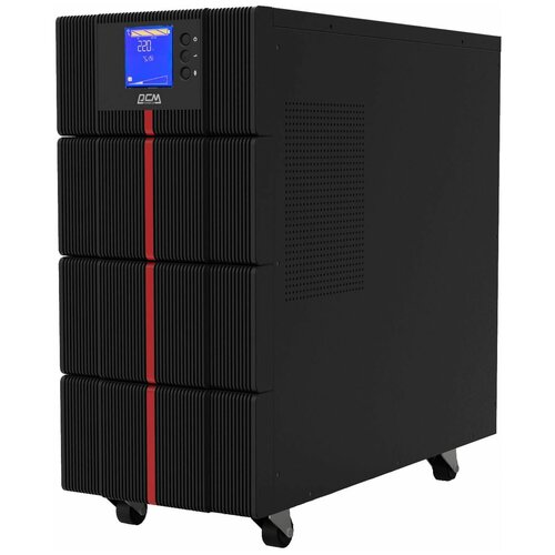 Источник бесперебойного питания Powercom MACAN, On-Line, 6000VA / 6000W, Tower, IEC, LCD, Serial+USB, SmartSlot, подкл. доп. батарей