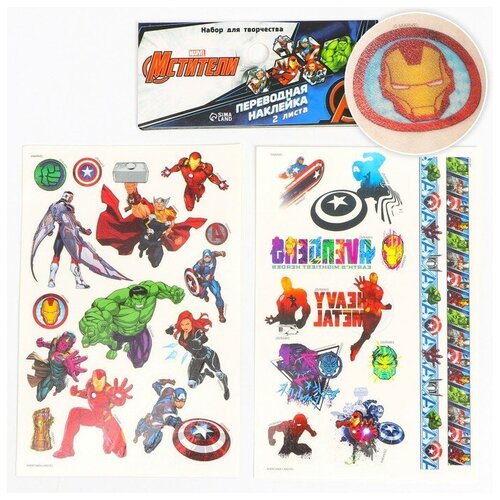 Набор детских татуировок Avengers Мстители набор татуировок переводных мстители the avengers 2