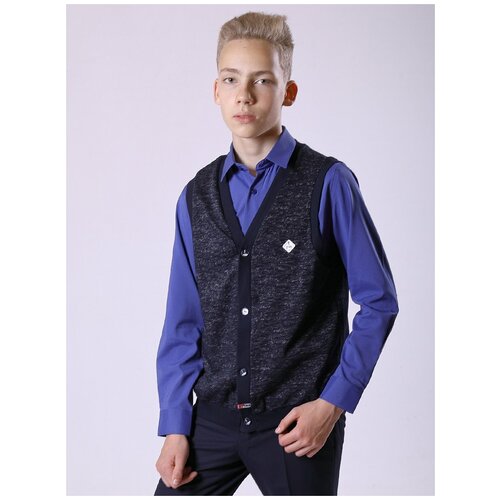 фото Жилет nota bene размер 122, темно-синий