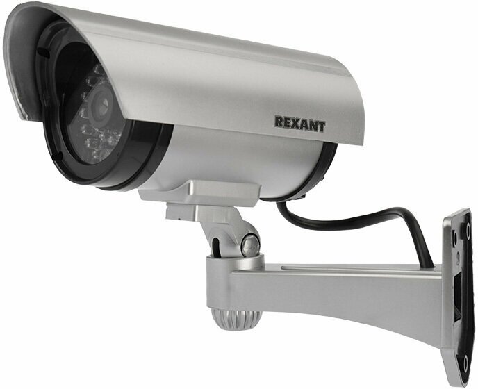 муляж уличной камеры rx-307 серый, цилиндрического типа, rexant, 45-0307 - фото №5