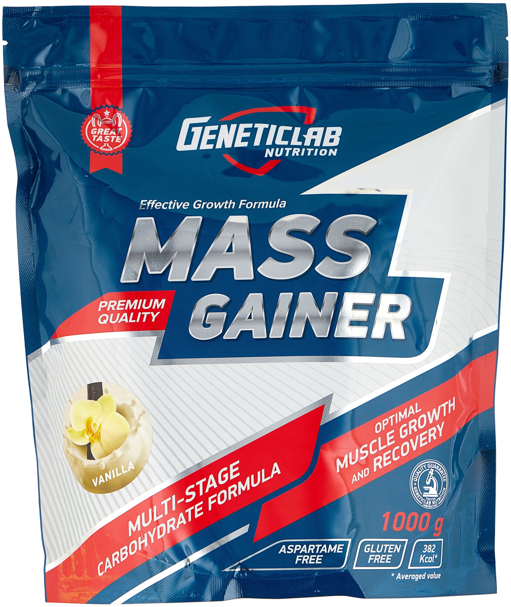 MASS GAINER 1000gr/10serv Vanilla (1кг) (Ваниль) / Протеин СГР / Унифиц.пакет