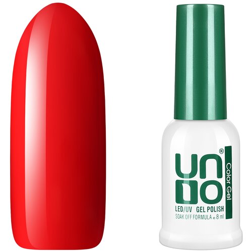 Гель лак для ногтей UNO Color Gel № 43, Scarlet, 8 мл