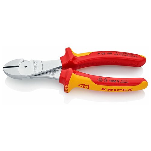 Бокорезы Knipex 74 06 180 180 мм красный/желтый бокорезы энкор 19014 180 мм красный желтый