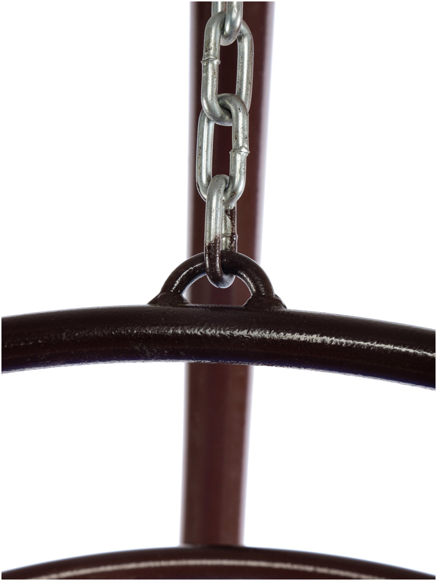 Подвесное кресло M-Group веер, разборный коричневый, серая подушка - фотография № 10