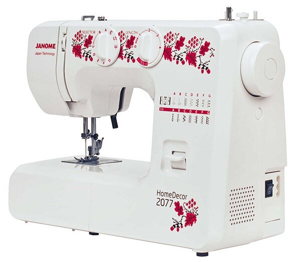Электромеханическая швейная машина Janome HomeDecor 2077 - фотография № 2