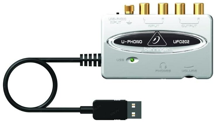 Внешняя звуковая карта BEHRINGER U-PHONO UFO202