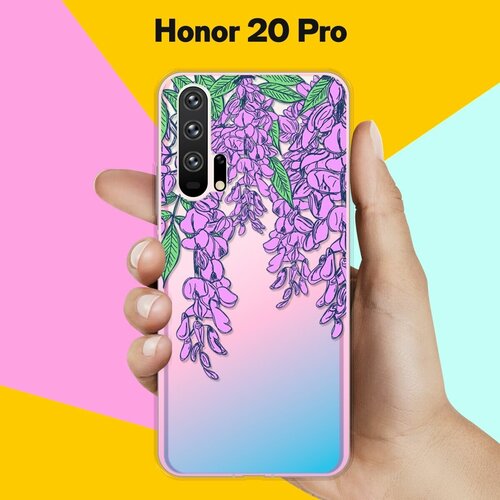 Силиконовый чехол Цветы фиолетовые на Honor 20 Pro силиконовый чехол на honor 10 фиолетовые цветы для хонор 10