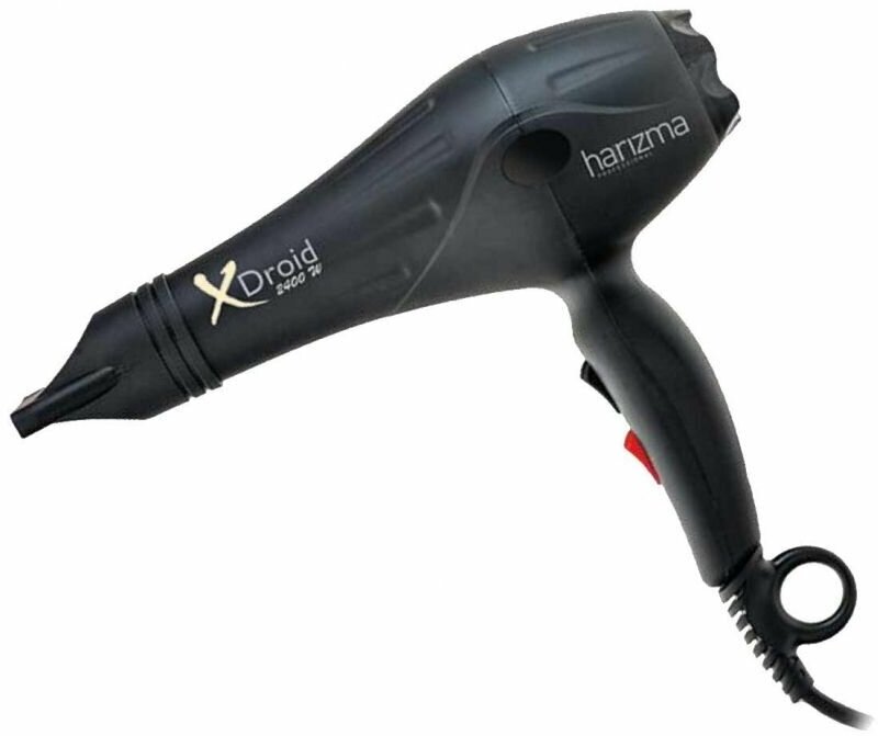Harizma Профессиональный фен для волос X-Droid, черный, 2400 Вт