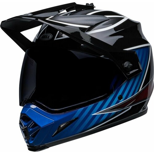 Мотошлем Moto-9 Adventure MIPS Dalton Gloss Black/Blue Крестовый шлем