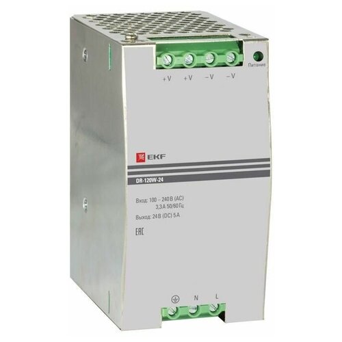 Блок питания 24В DR-120W-24 EKF dr-120w-24