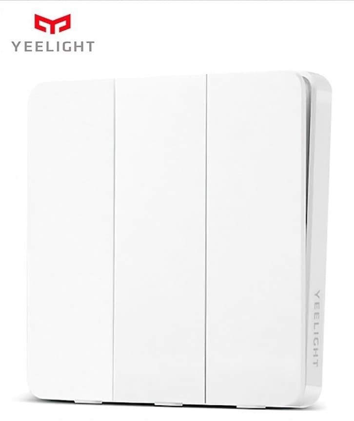 Умный выключатель Xiaomi Yeelight Smart Switch Light YLKG14YL, 3 клавиши, белый