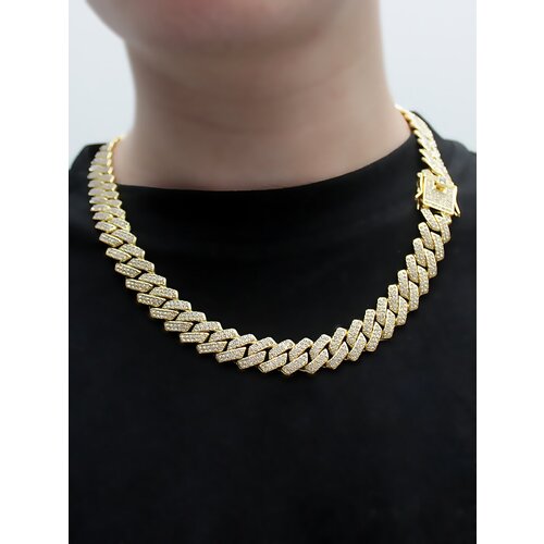 Цепь, длина 50 см, серебряный cuban chain name necklaces