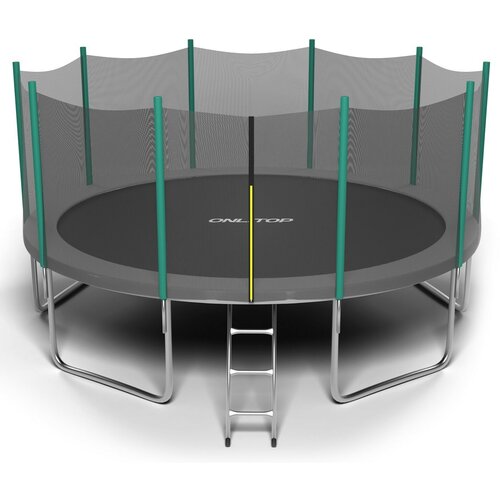 Батут ONLITOP, d=488 см, с лестницей, с сеткой высотой 173 см батут onlitop d 244 см с сеткой высотой 173 см лестница цвет зелёный