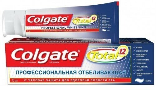 Зубная паста Colgate Total 12 Профессиональная отбеливающая, 75 мл - фото №16