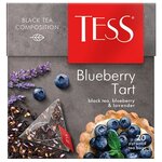 Чай черный TESS Blueberry Tart в пирамидках - изображение