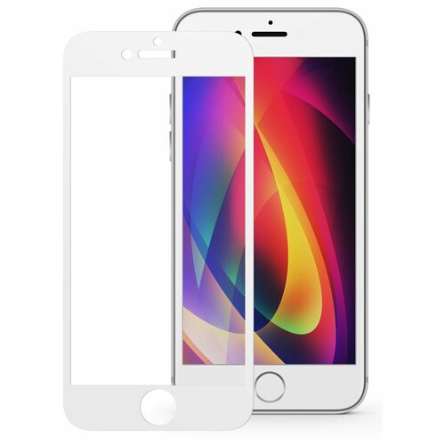 Защитное стекло для Apple iPhone 7 Plus / iPhone 8 Plus полноэкранное с рамкой FULL GLUE white