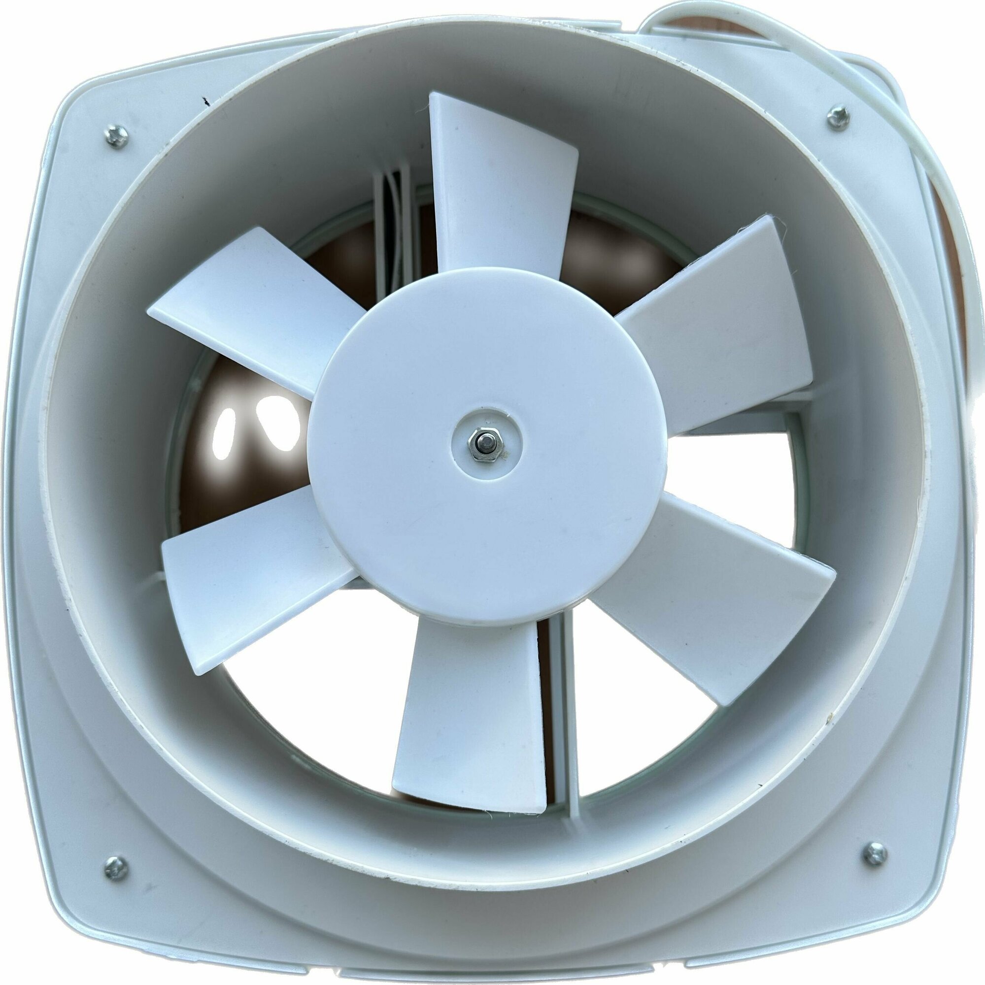Вентилятор вытяжной диаметром 200мм с заслонкой и выключением - фотография № 3