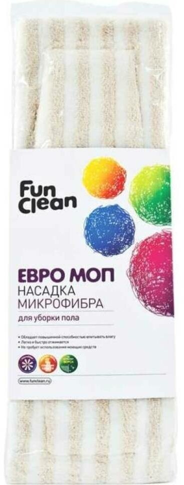 Евро МОП-насадка Fun Clean микрофибра 7323