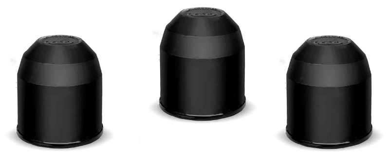 Колпачок защитный на шар фаркопа (ТСУ) чёрный, без логотипа- комплект 3шт