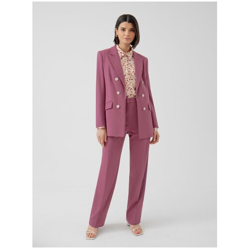 Пиджак Pompa, размер 44, розовый, фиолетовый пиджак intelli размер 44 фиолетовый розовый