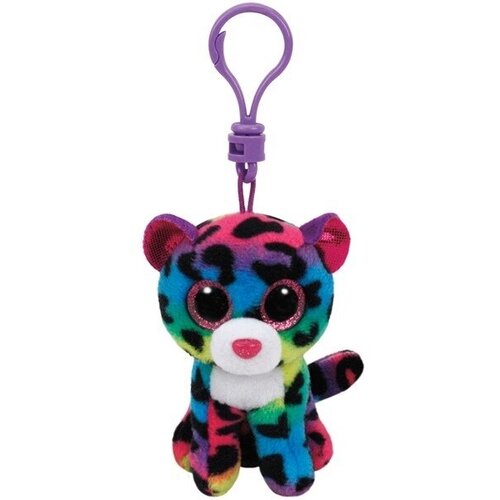 Многокрасочный леопард, игрушка-брелок 10см (35012)