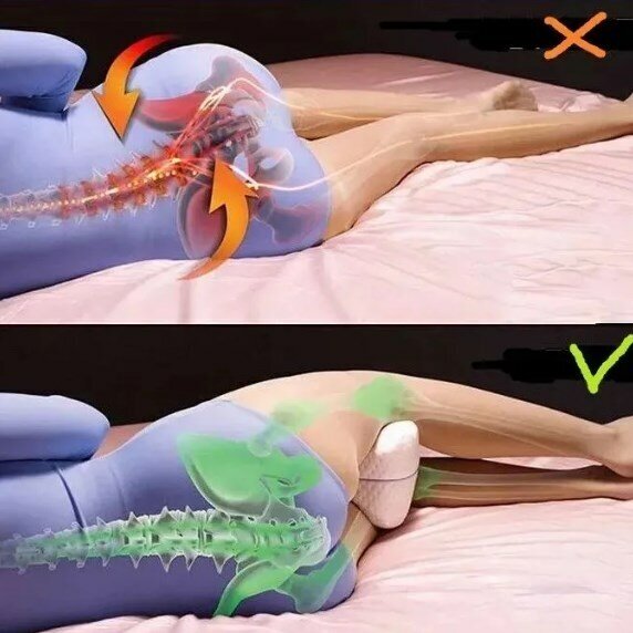 Подушка для ног ортопедическая J-336 с эффектом памяти / подушка между ног для сна, в самолет, для беременных - фотография № 3