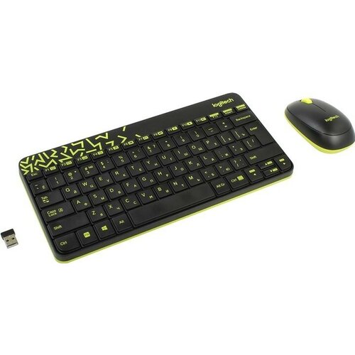 Logitech Wireless Desktop MK240 (Keybord&mouse), USB, Black, [920-008213] клавиатура и мышь logitech mk540 advanced black usb