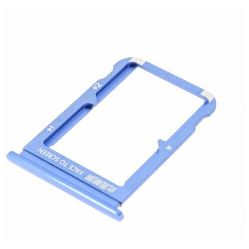 Держатель сим карты (SIM) для Xiaomi Mi 9, синий