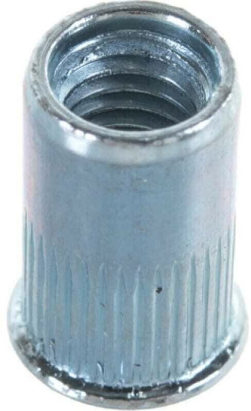 Заклепка-гайка м 8 плоск. уменьш. рифл. ал. REX (упак 50 шт)