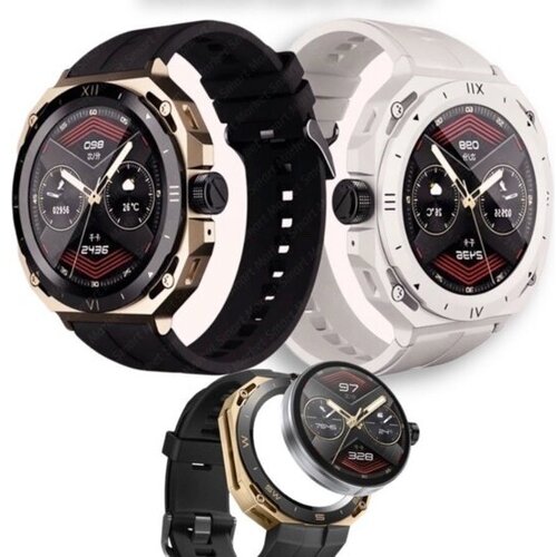 Умные смарт часыМужские часы Спортивные часы Подарок мужу папе брату Smart часы MSClassic-fdtu67-x2 plus Золотой 285000₽