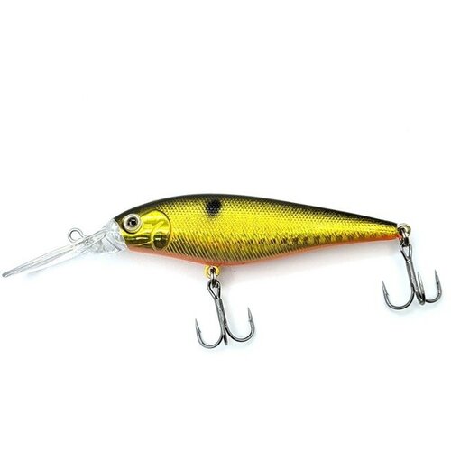 Воблер Namazu S-killer, 80 мм, 10.5 г, шэд, плавающий (1-2 м), цвет 13 9634355 мужская футболка котогороскоп кот рыбы s желтый