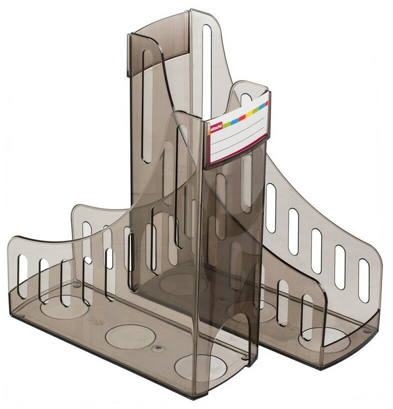 Вертикальный накопитель Attache 100мм тонировано-ч