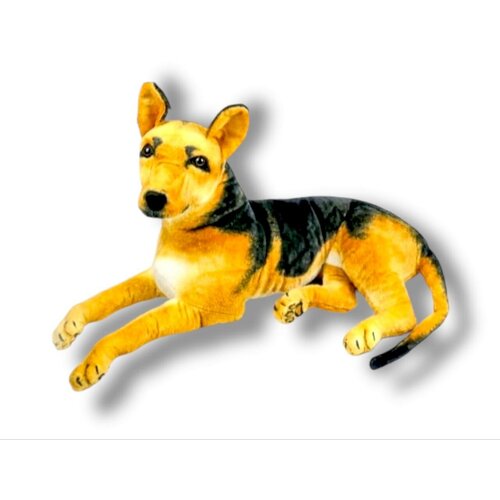 Мягкая игрушка собака Немецкая Овчарка лежачая 85 см